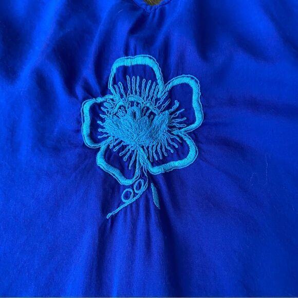 Soft Surroundings Tunic Beach Cover Up Embroidered Floral Small - Picture 5 of 7